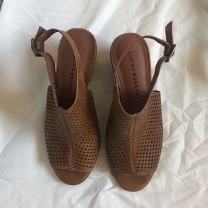 Lucky Brand Open toe Booties